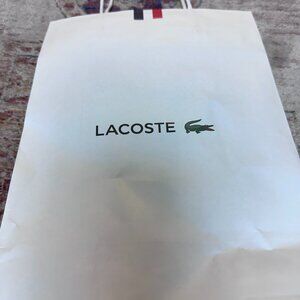 Lacoste White Empty Shopping/ Tote Bag In Great Shape!